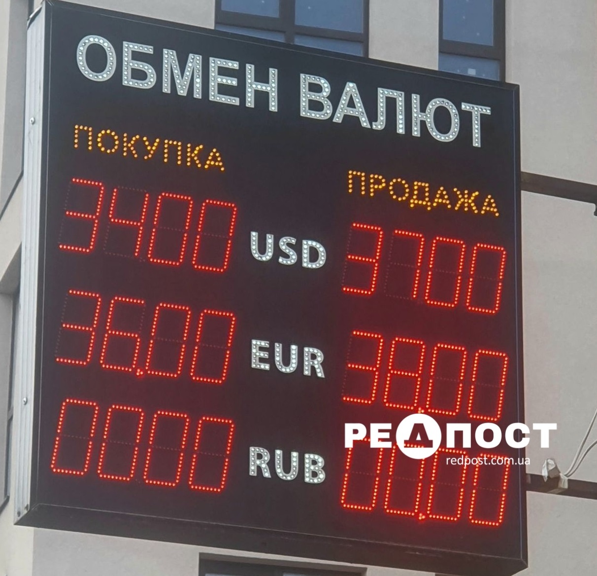 Курс валют в Украине 
